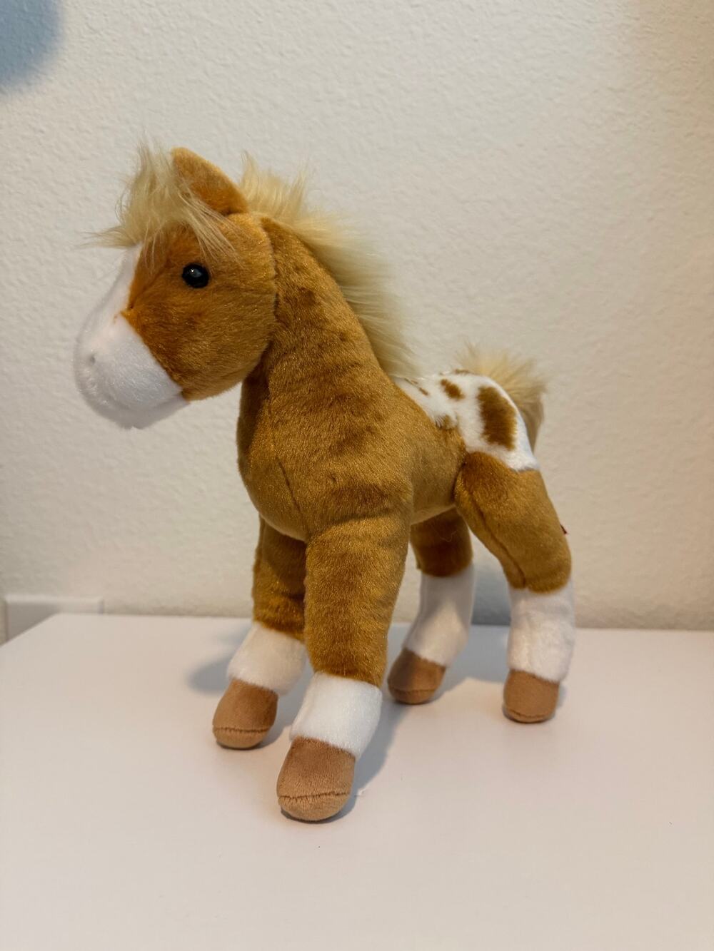 Douglas Cuddle Toys Freckles Golden Appaloosa Horse 8" Plush